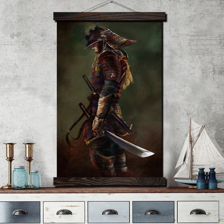 Tableau japonais guerrier