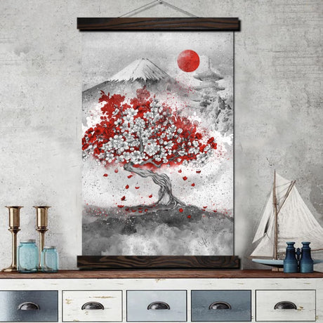 Tableau japonais mont Fuji