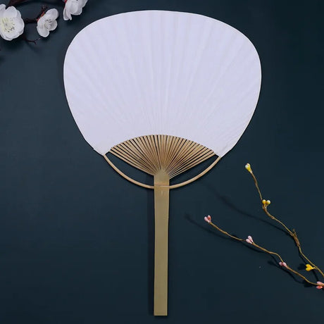 eventail japonais uchiwa blanc