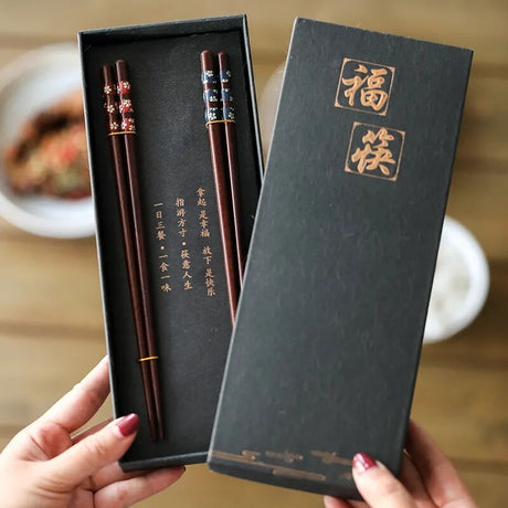 coffret baguettes japonaises noir
