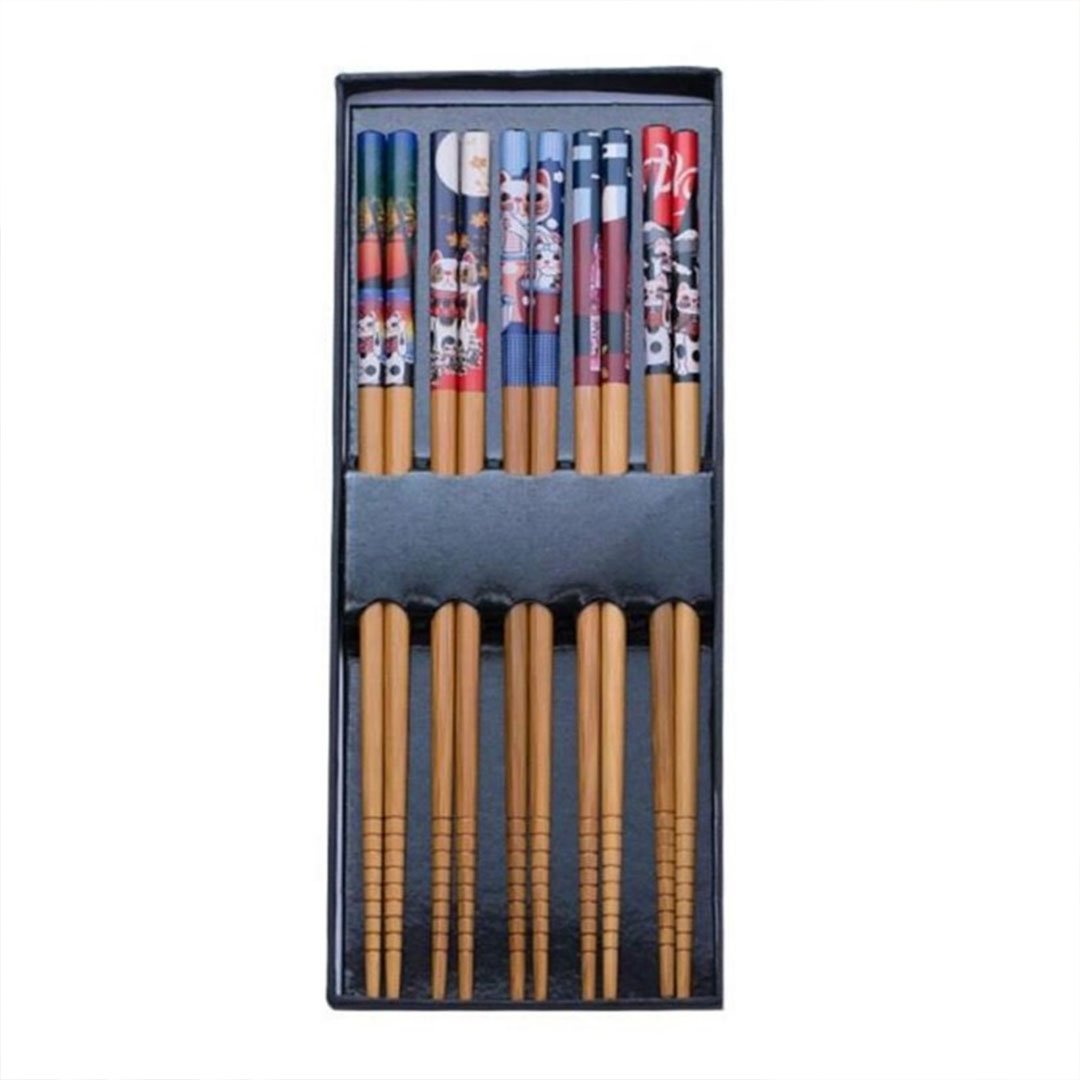 baguettes-japonaises-en-bois-chat-maneki-neko