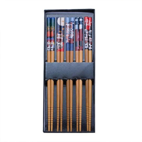 baguettes-japonaises-en-bois-chat-maneki-neko