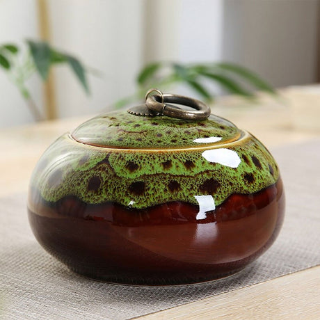 boite-a-the-japonaise-ancienne-en-ceramique-verte