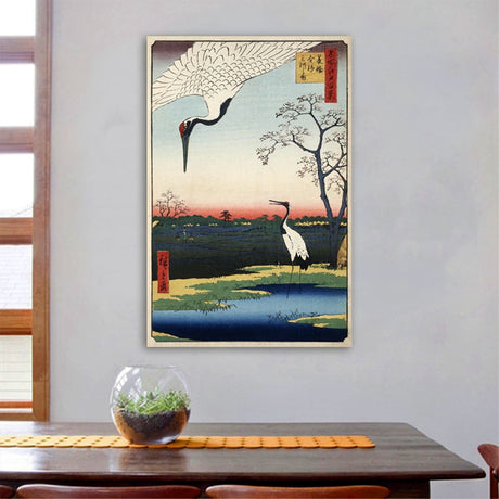 estampe-japonaise-grue-traditionnelle